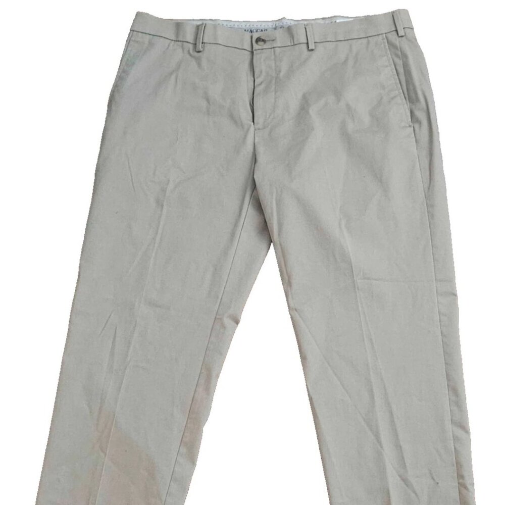 Haggar Premium Khaki Iron Free Pleated Khaki Dress Pants Men's 38x32